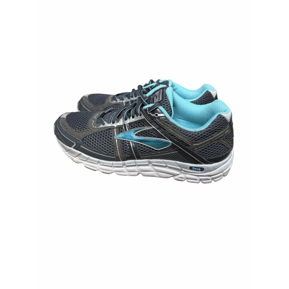 Brooks Addiction 12 Running Shoes Women's Size 9.5 B Grey Teal A12 DNA Sneakers